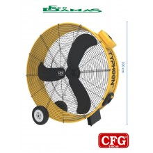 VENTILATORE INDUSTRIALE CARRELLATO MOTORE DC. MOD."TYPHOON DC" CFG ART. EV128